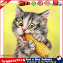 Cute Cat Animal Diamond Drawing Full Round Drill Rhinestone Mosaic (A2520) Newly