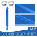 #A Swimming Pool Replacement Hose Clamps Kit Telescopic Leak-Proof Hoses Filter