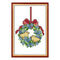14CT Stamped Cross Stitch Needlework Embroidery Craft (C998 Xmas Wreath)