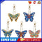 5pcs DIY Acrylic Full Special Drill Diamond Butterfly Keychain Kit (YSK081)