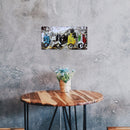 Home Weatherproof Retro Chic Motorcycle Sign Iron Painting Wall Drawing Template