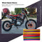 72pcs Colorful Spoke Skins Covers Lightweight Wheel Spoke Wraps Protection Cover