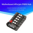 Motherboard 4 Pin PWM Cooler Fan HUB Extension Cable SATA Power Supply Adapter