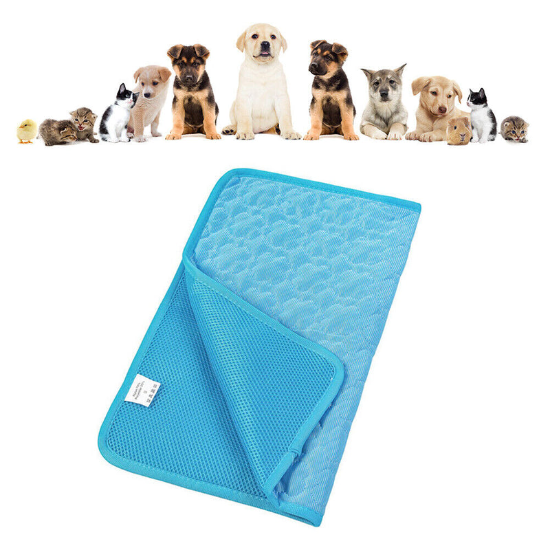 Dog Cooling Mat Cool Pad for Dogs Cats Summer Breathable Blanket Ice Mattress