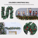 Christmas Rattan Garland Ornametns LED Christmas Wreath Background Pendant