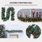 Christmas Rattan Garland Ornametns LED Christmas Wreath Background Pendant