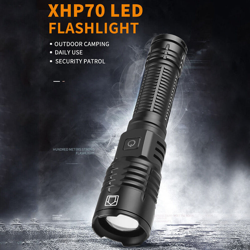 Portable XHP70 LED Camping Lights Outdoor Hiking Waterproof 1500lm Flashlight
