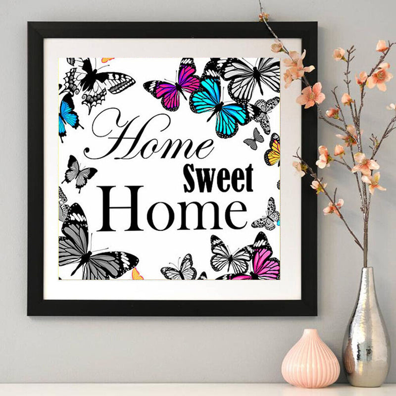 5D DIY Full Drill Diamond Painting Butterfly Home Cross Stitch Embroidery Mosaic