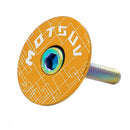 MTB Bike Headset Cover w/ Screw Bicycle Fork Tube Stem Cap Covers (Yellow) Newly
