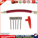 7 Pcs Needle Valve Connector Pump Adaptor Set Kit for Football Bicycle  Newly