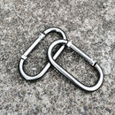 Safe Metal Camping Oval Hooks Carabiners Keychain Clip Hanging Buckle