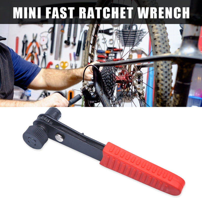 Ratchet Wrench 1/4 Head Screwdriver Pole Socket Torque Double End Spanner Newly