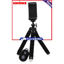 Phone Tripod & Selfie Stick Stand Professional with Wireless Remote and Clips