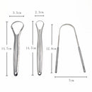 Health Tool Oral Hygiene Stainless Steel Dental Cleaning Tongue Scraper Cleaner