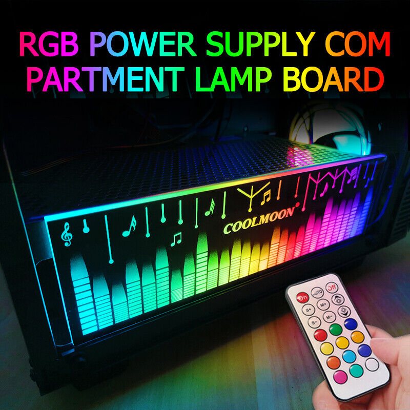 COOLMOON RGB Light Board for PC Power Box Color-Changing Lighting Side Panel