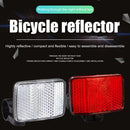 Bicycle Front Rear Reflective Sheet Bike Night Riding Safety Warning Reflector