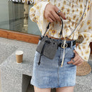Fashion Diamonds Bucket Chain Shoulder Bags Women Rhinestones Drawstring Totes