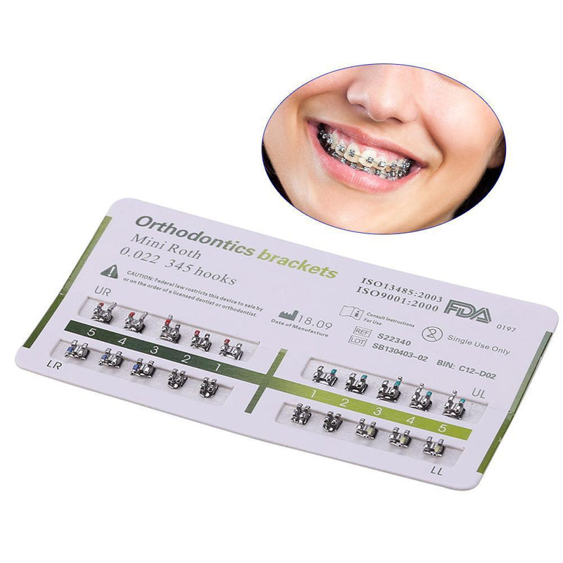 1 Set Dental Tools Orthodontic Metal Bracket Mini Straight Wire Stand Newly