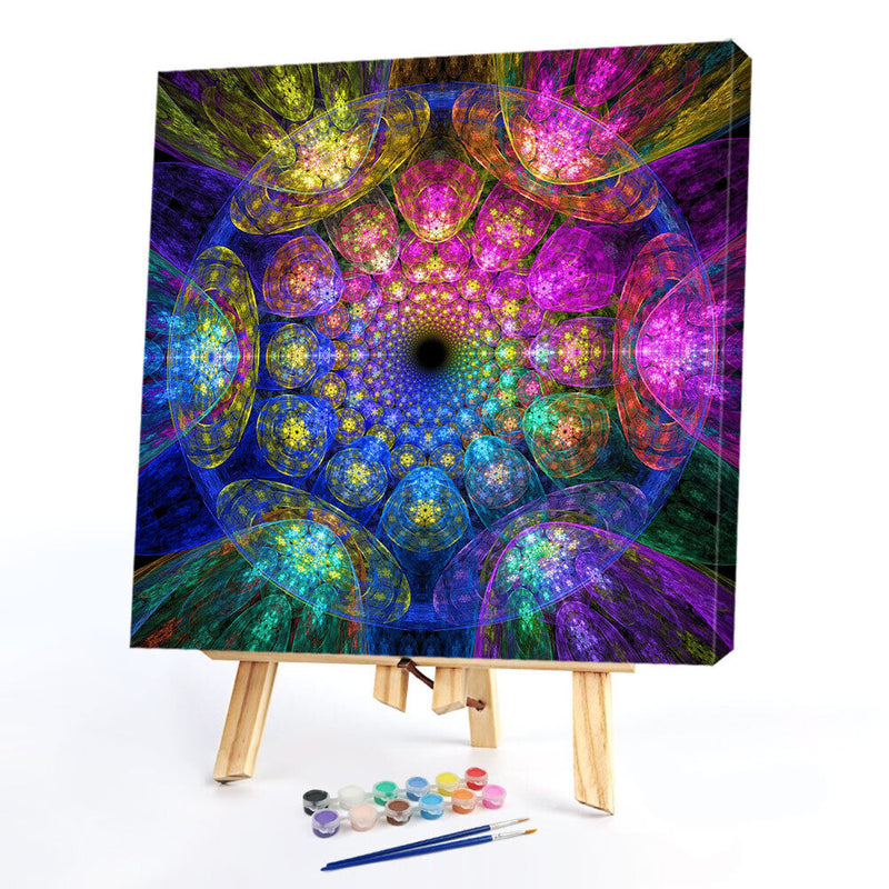 Abstract Jellyfish Oil Paint By Numbers Kits Canvas Picture Wall Art DIY