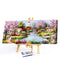 Hut by Lake Oil Paint By Numbers Kits Canvas Wall Art DIY Gift for Adults Child