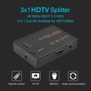 3x1 HDMI-compatible Splitter 4K 60Hz HDCP 2.2 HDR 3 In 1 Out HD Switcher fo