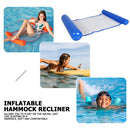 Water Hammock Inflatable Floating Swimming Pool Lounge Chair (Dark Blue) Newly