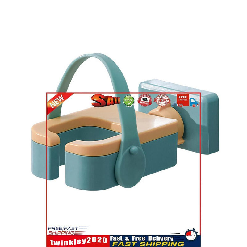 Wall-Mounted Hair Dryer Holder ABS Non-Perforated Hair Tool Holder (Green) Newly