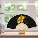 Flowers Folding Fan DIY Handmade Oil Paint By Numbers Craft Fans (Lily)