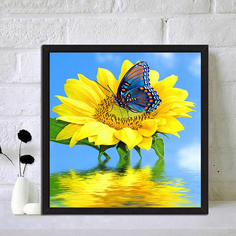 5D DIY Full Drill Diamond Painting Positive Sunflower Embroidery Needlework Set