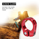 1pc MTB Cycling Seat Tube Clip Bike Release Seatpost Clamp (28.6mm Red)
