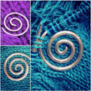 Circular Spiral Cable Needle Knitting Needle Stitch Holder for Shawl Weavin