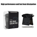1 Pair MTB Bike Cooling Fins Heat Radiation Brake Pad for M9000 M9020 M987 Newly