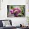 Painting By Numbers Kit Craft DIY Purple Flowers Digital Oil Art Picture Decor