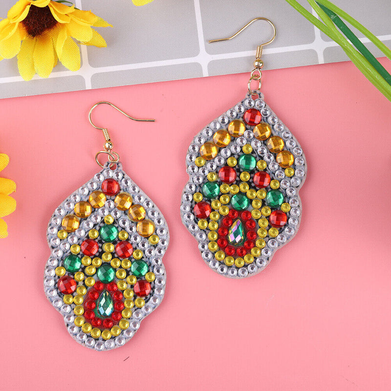 DIY Diamond Painting Earrings Double-sided Irregular Drop Earrings (RZ019) Newly