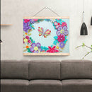 5D Diamond Painting Kit Quilling Flowers Partial Special Shape Crystal Drill