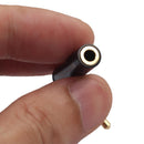 90 Degree Right Angled 3.5mm Male to Female Adapter Connector Plug (5pcs)
