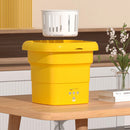 #A Small Yellow Duck Automatic Washing Machine Portable for Intimate Clothes Soc