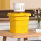 #A Small Yellow Duck Automatic Washing Machine Portable for Intimate Clothes Soc