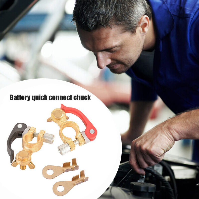 2pcs Auto Car Anti-Leakage Battery Terminal Shut-Off Power Connector Tool Newly