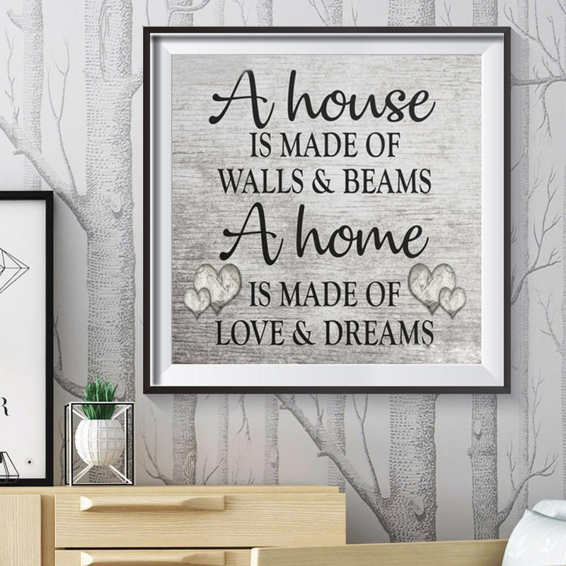 5D DIY Full Drill Diamond Painting Letter Embroidery Mosaic Craft Home Decor Kit