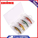 4x Artificial Minnow Fishing Lures Bait Treble Hooks Wobblers Fishing Accessory