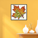Cross Stitch Kit 14CT Stamp DIY Leaves Ecological Cotton Needlework (J194)