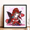 5D DIY Part Special Drill Diamond Painting Cartoon Girl Drawing (Pink)