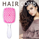Wide Teeth Air Cushion Combs Women Scalp Massage Styling Brush Hollow Grid Co