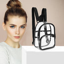 Unisex Students Fashion Transparent Backpack Travel School Women Men Knapsack