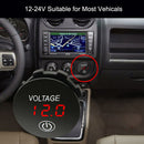 DC12V-24V Vehicle Touch Voltmeter Car Panel Digital Voltage Meter for RVs Y