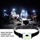 COB LED Waterproof Headlight 3 Modes Outdoor Bike Cycling Camping Headlamp