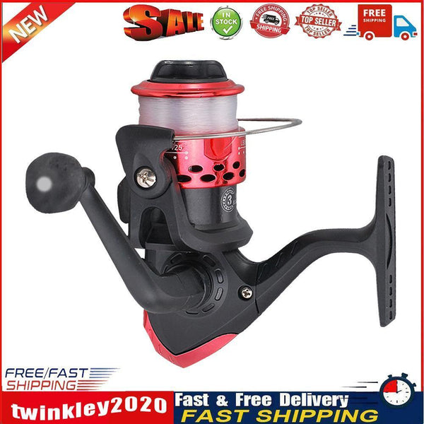 Spinning Reel 3BB Spool Wire Cup Gear Ratio 5.1/1 Sea Fishing Reel (Red) Newly