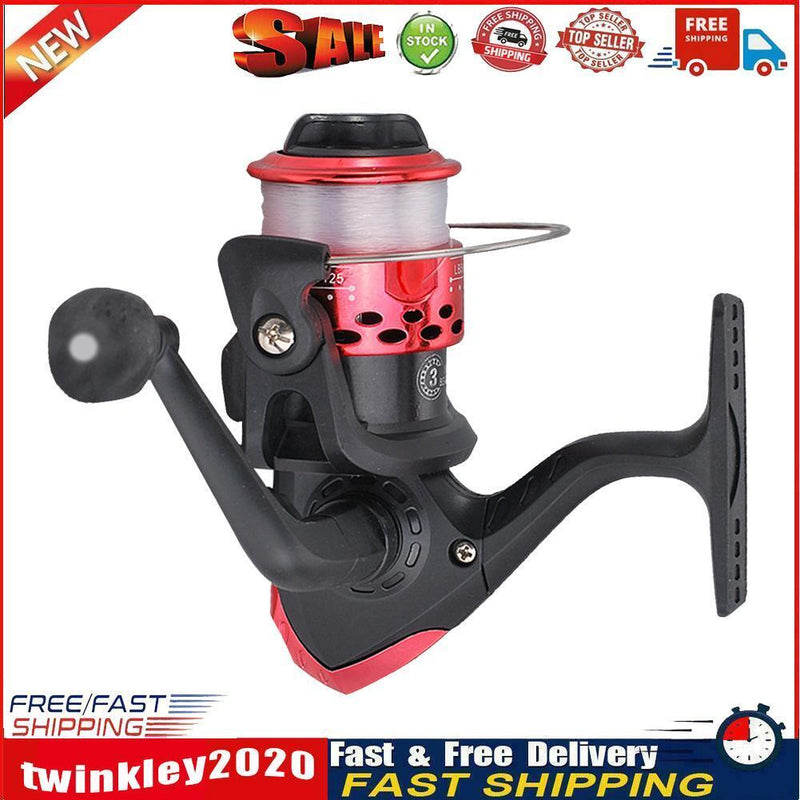 Spinning Reel 3BB Spool Wire Cup Gear Ratio 5.1/1 Sea Fishing Reel (Red) Newly