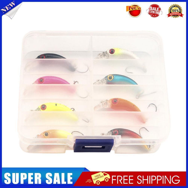 4cm 1.5g Mini Fishing Lure Minnow Wobblers Crankbait Bass Baits (8pcs)